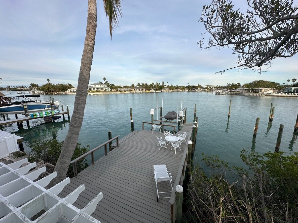 private dock of rental home